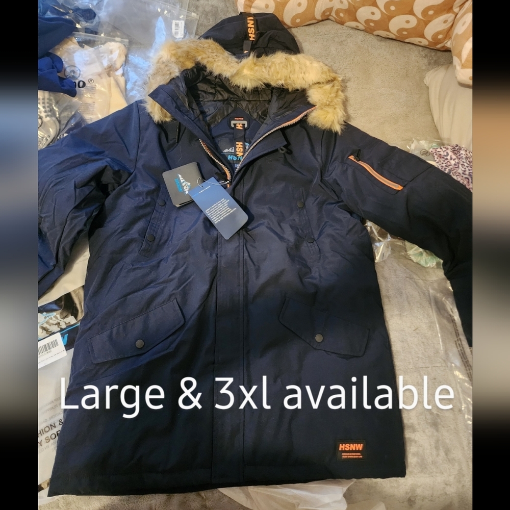 Mens Womens Winter Parka Outdoor Skiing Coat
